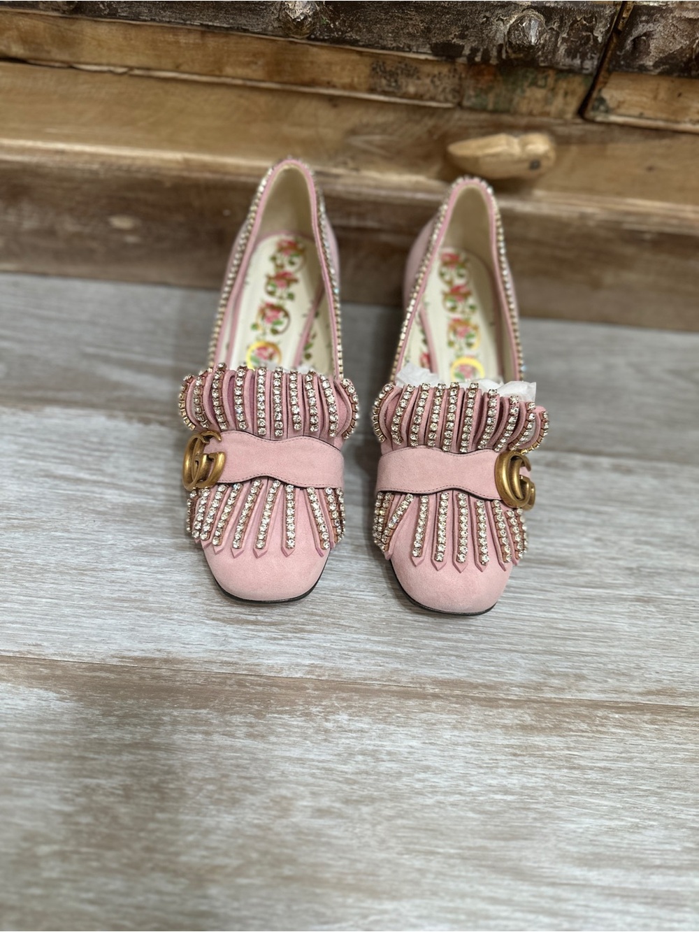 Gucci Pumps Women Pinks Suede